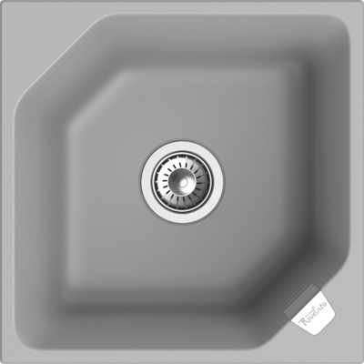 RIVELATO Мойка LOCUS 50  1-чаш 500*500 grigio metallizzato арт.LS-50 grigio metallizzat