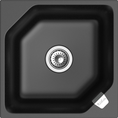 RIVELATO Мойка LOCUS 50  1-чаш 500*500 nero арт.LS-50 nero