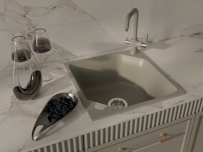 RIVELATO Мойка LOCUS 50  1-чаш 500*500 topazio арт.LS-50 topazio