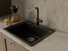 RIVELATO Мойка AXEL 60  1-чаша 630*520мм nero арт.Х-60 nero