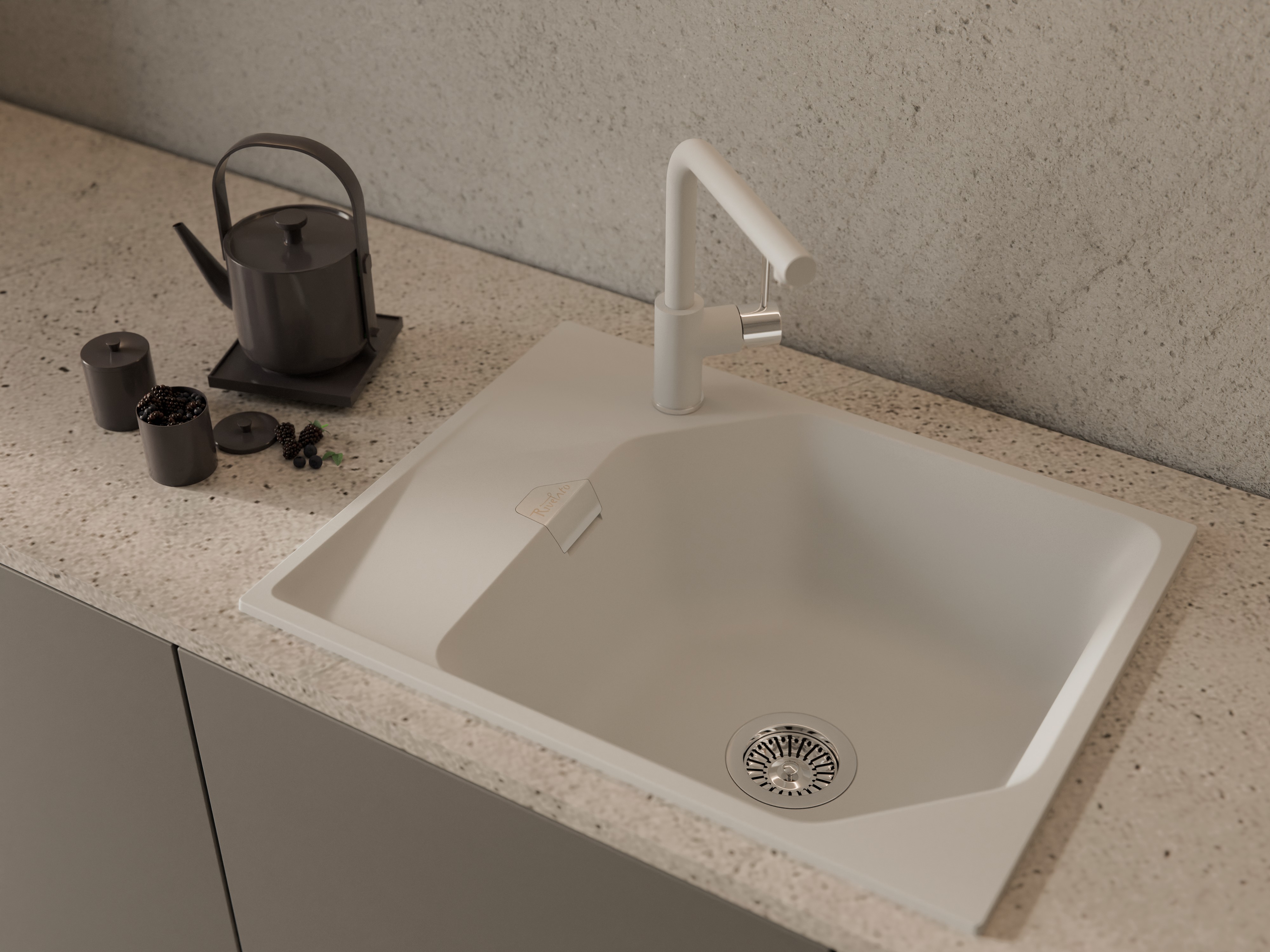 RIVELATO Мойка LOCUS 65  1-чаш 650*500 brina арт.LS-65 brina