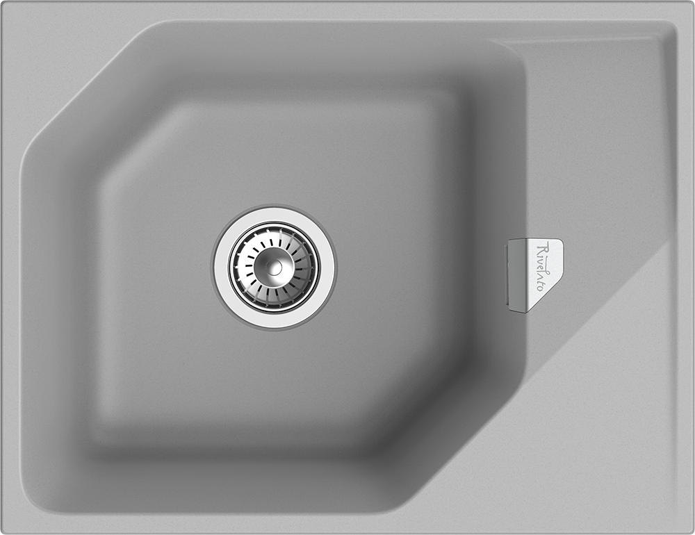 RIVELATO Мойка LOCUS 65  1-чаш 650*500 grigio metallizzato арт.LS-65 grigio metallizzato