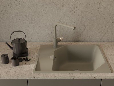 RIVELATO Мойка LOCUS 65  1-чаш 650*500 topazio арт.LS-65 topazio