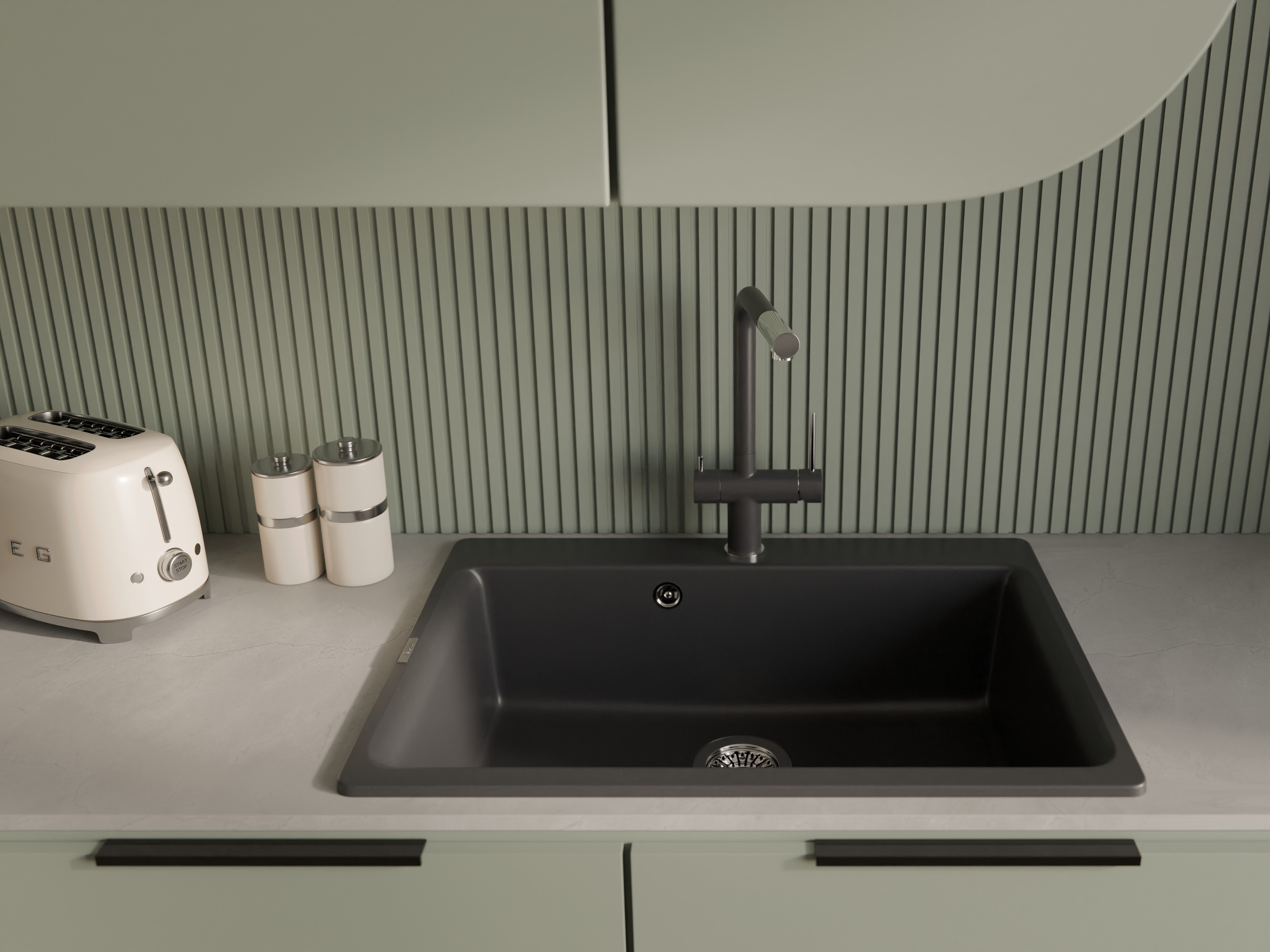 RIVELATO Мойка AXEL 70  1-чаша 730*520мм antracite арт.Х-70 antracite