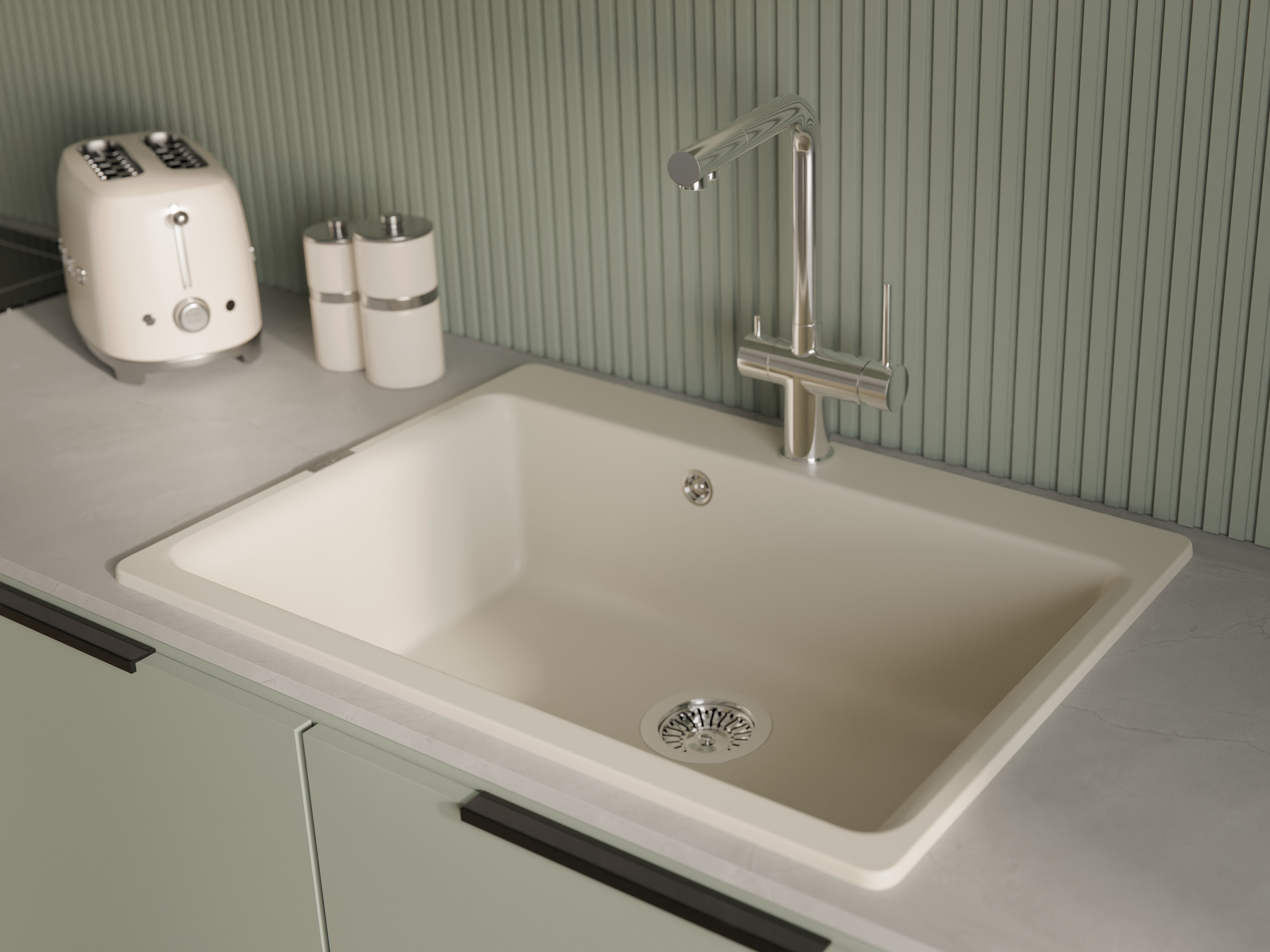 RIVELATO Мойка AXEL 70  1-чаша 730*520мм beige scuro арт.Х-70 beige scuro