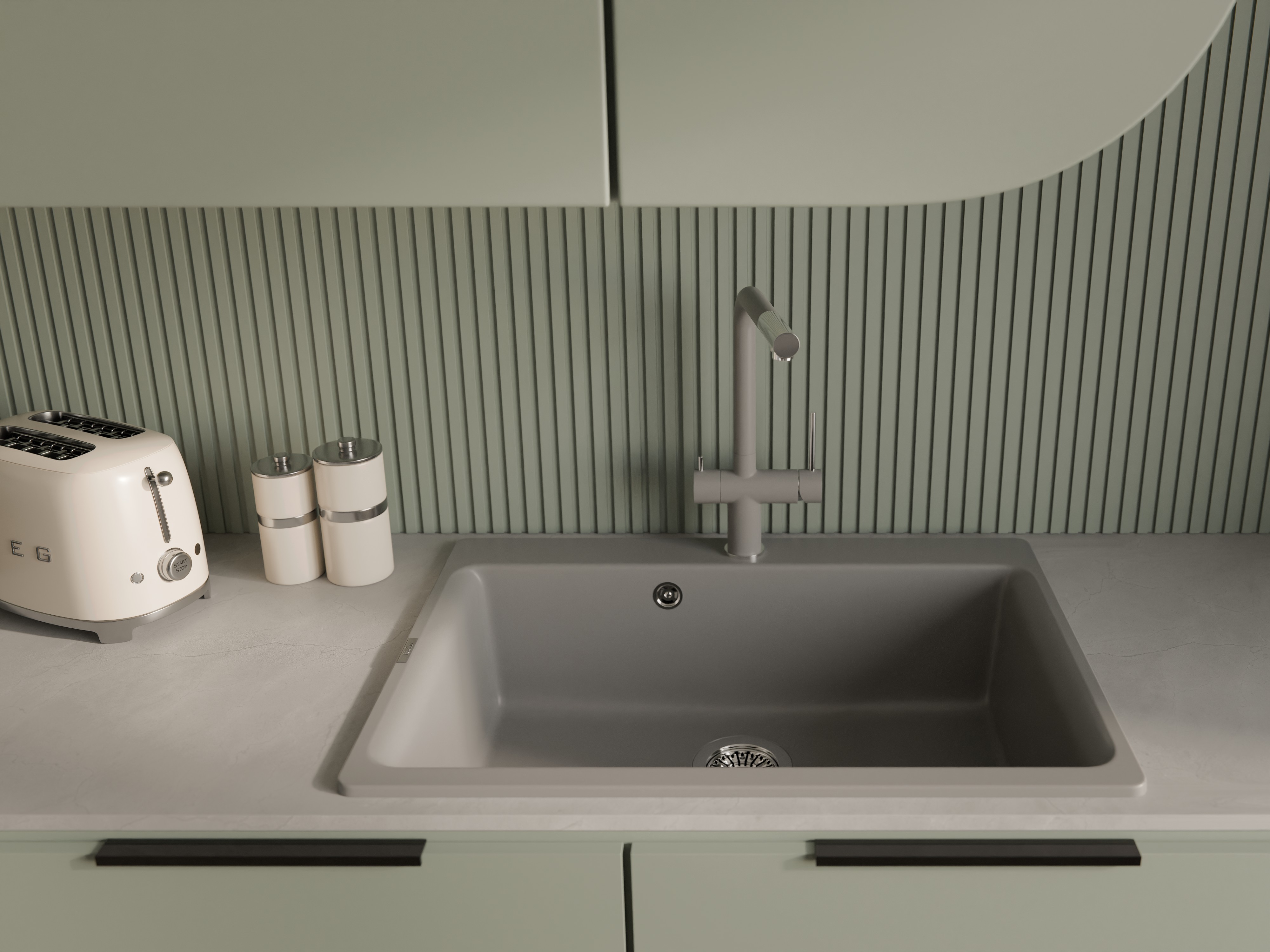 RIVELATO Мойка AXEL 70  1-чаша 730*520мм grigio metallizzato арт.Х-70 grigio metallizzato