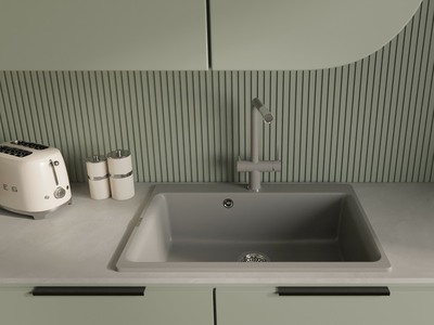 RIVELATO Мойка AXEL 70  1-чаша 730*520мм grigio metallizzato арт.Х-70 grigio metallizzato
