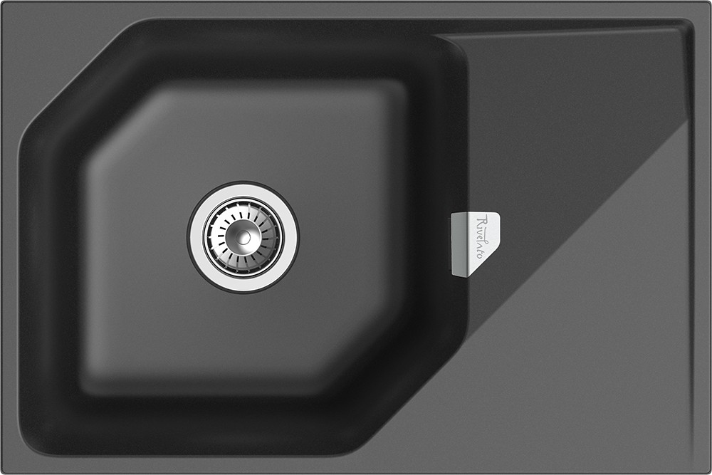 RIVELATO Мойка LOCUS 75  1-чаш 750*500 antracite арт.LS-75 antracite