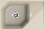 RIVELATO Мойка LOCUS 75  1-чаш 750*500 beige scuro арт.LS-75 beige scuro
