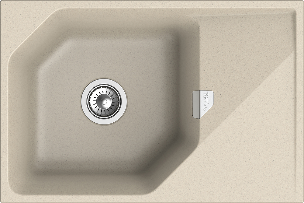 RIVELATO Мойка LOCUS 75  1-чаш 750*500 beige scuro арт.LS-75 beige scuro