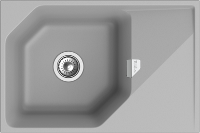 RIVELATO Мойка LOCUS 75  1-чаш 750*500  grigio metallizzato арт.LS-75 grigio metallizzat