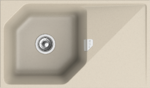 RIVELATO Мойка LOCUS 85  1-чаш 850*500 beige scuro арт.LS-85 beige scuro
