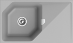 RIVELATO Мойка LOCUS 85  1-чаш 850*500 grigio metallizzato арт.LS-85 grigio metallizzato