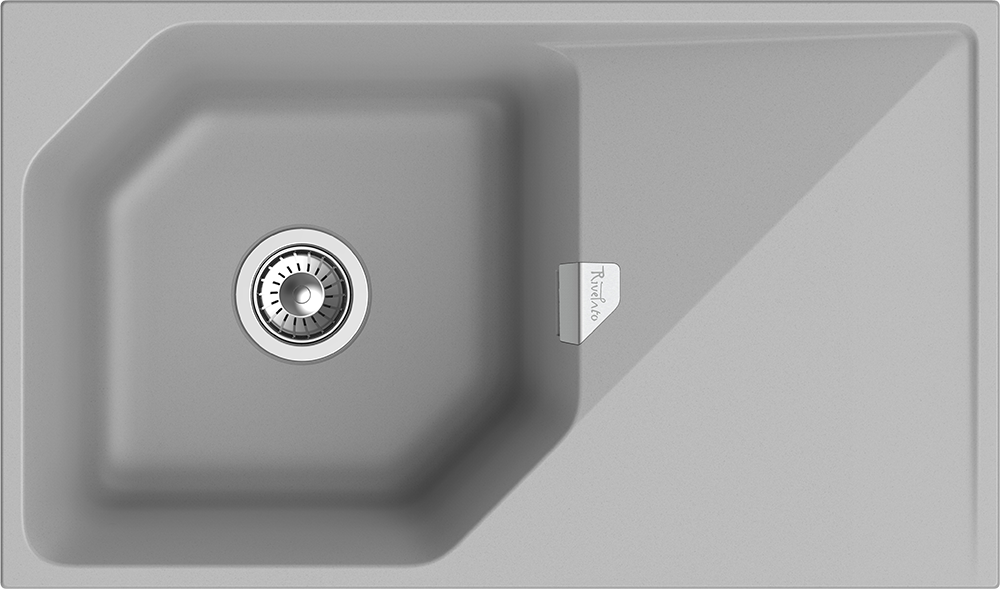 RIVELATO Мойка LOCUS 85  1-чаш 850*500 grigio metallizzato арт.LS-85 grigio metallizzato