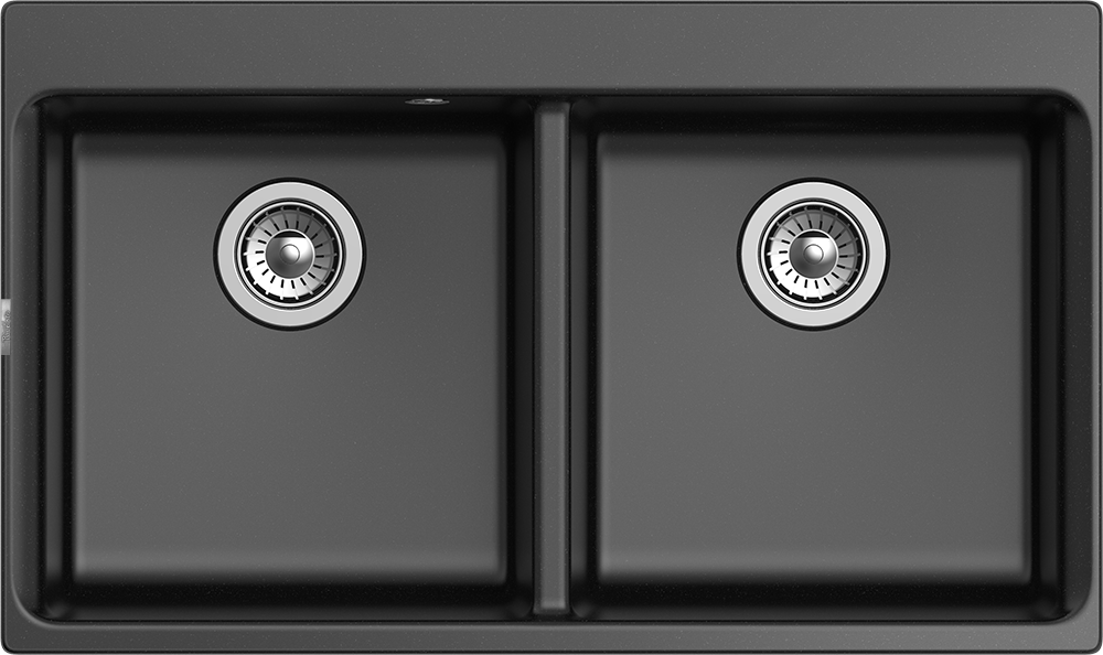 RIVELATO Мойка AXEL 90-2D  2-чаши 870*520мм nero арт.X-90-2D nero