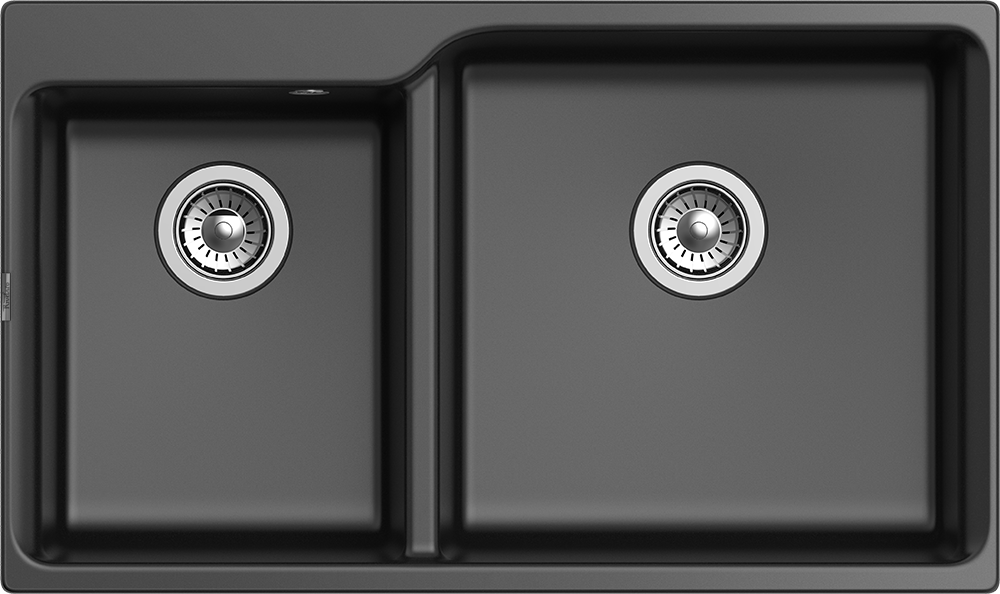 RIVELATO Мойка AXEL 90D  2-чаши 870*520мм antracite арт.X-90D antracite