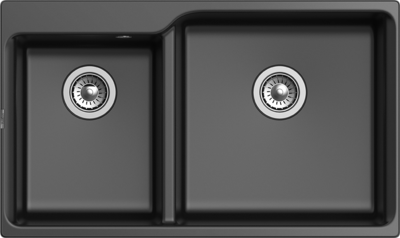 RIVELATO Мойка AXEL 90D  2-чаши 870*520мм antracite арт.X-90D antracite