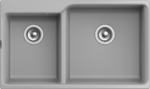 RIVELATO Мойка AXEL 90D  2-чаши 870*520мм grigio metallizzato арт.X-90D grigio metallizzato