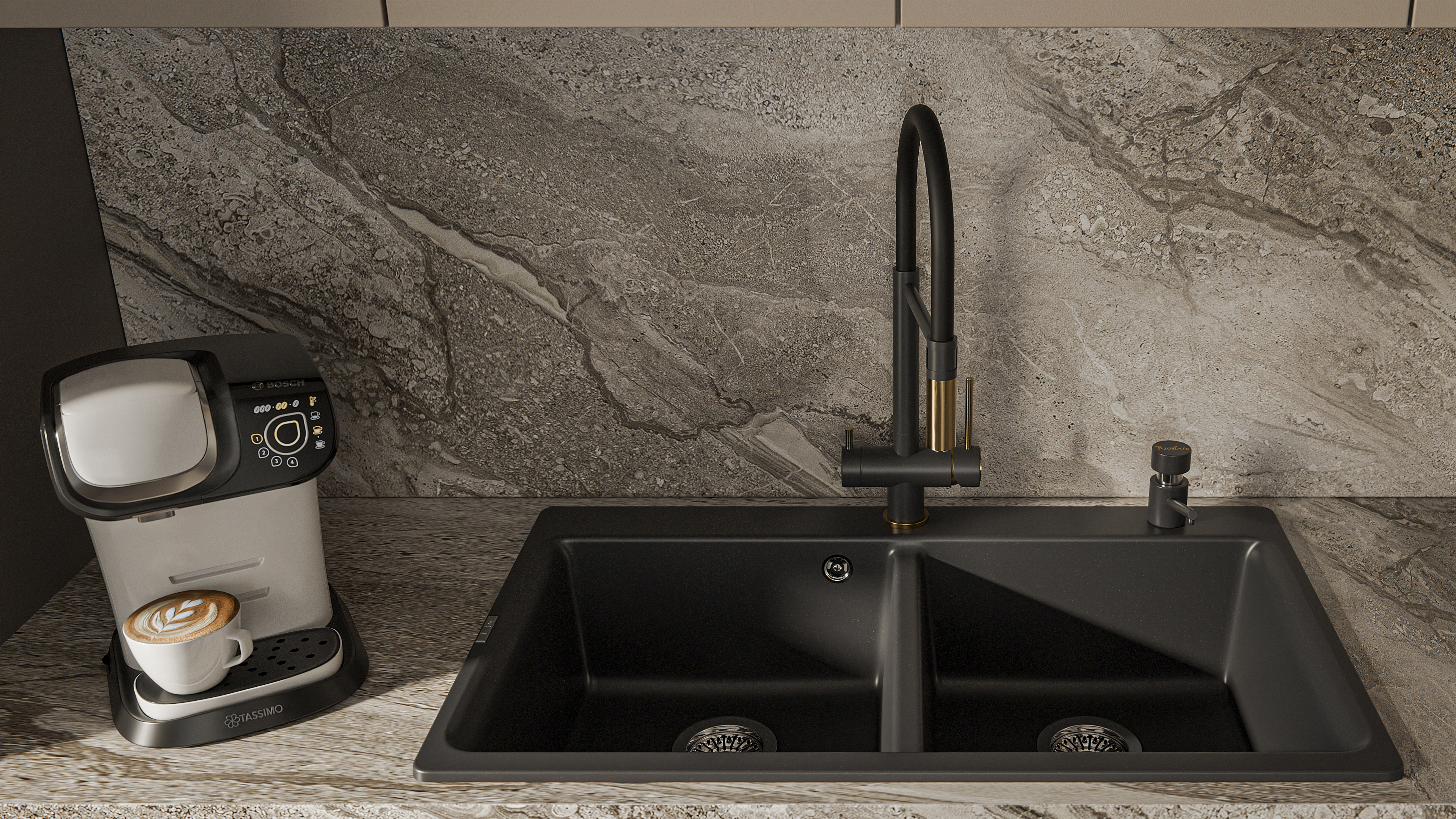 Rivelato  Дозатор большой RD-1000 anthracite арт.RD-1000 anthracite