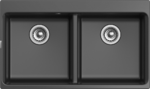 RIVELATO Мойка AXEL 90-2D  2-чаши 870*520мм antracite арт.X-90-2D antracite