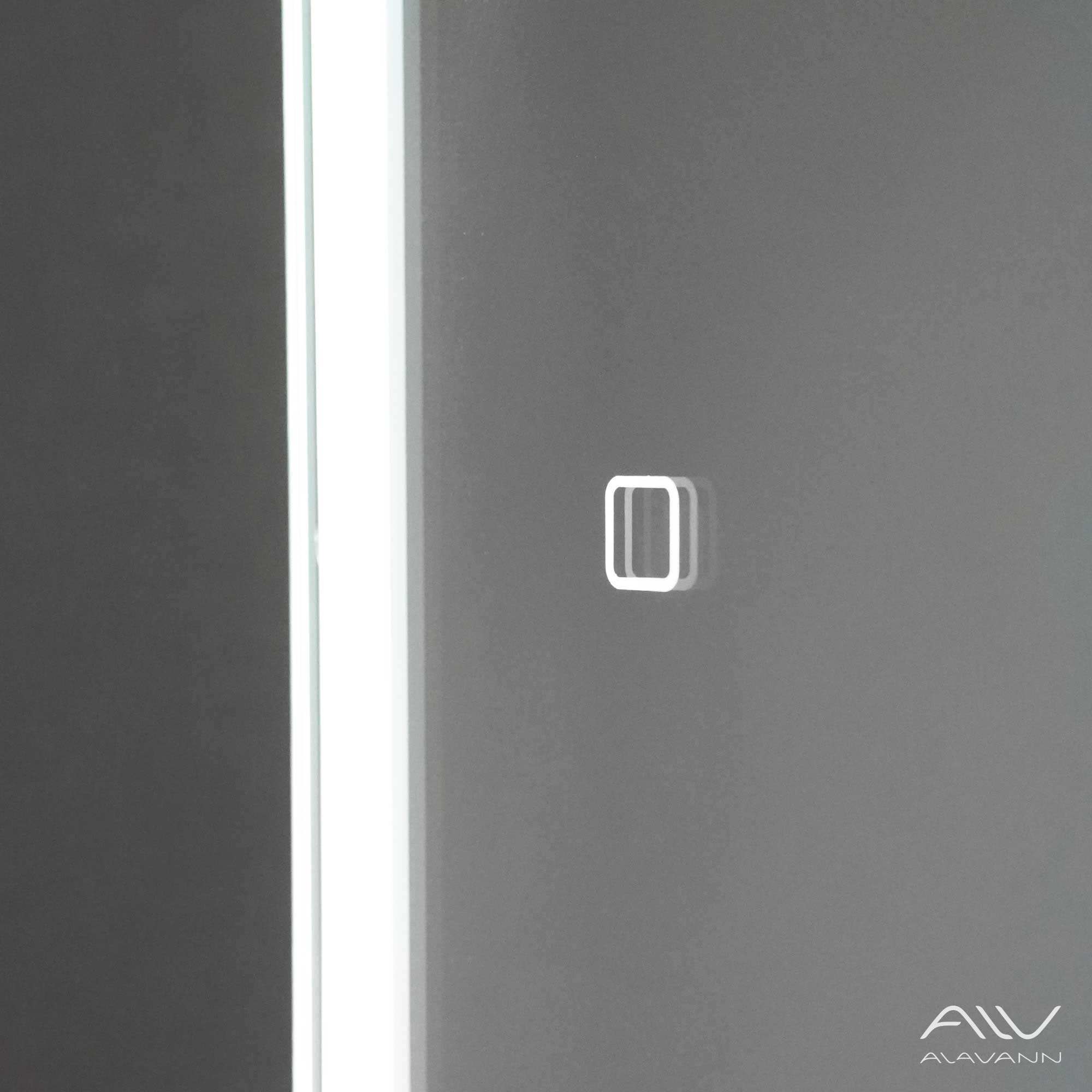 Шкаф зеркальный COSMETIC Light -60 белый Alavann 