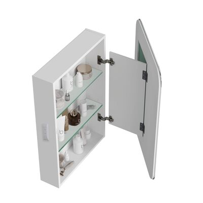 Шкаф зеркальный COSMETIC Light -60 белый Alavann 