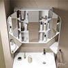 Шкаф зеркальный COSMETIC Light -80 белый Alavann 