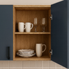 Шкаф для посуды 40 цвет Графит/Дуб вотан SANTREK HOME (ЛДСП)