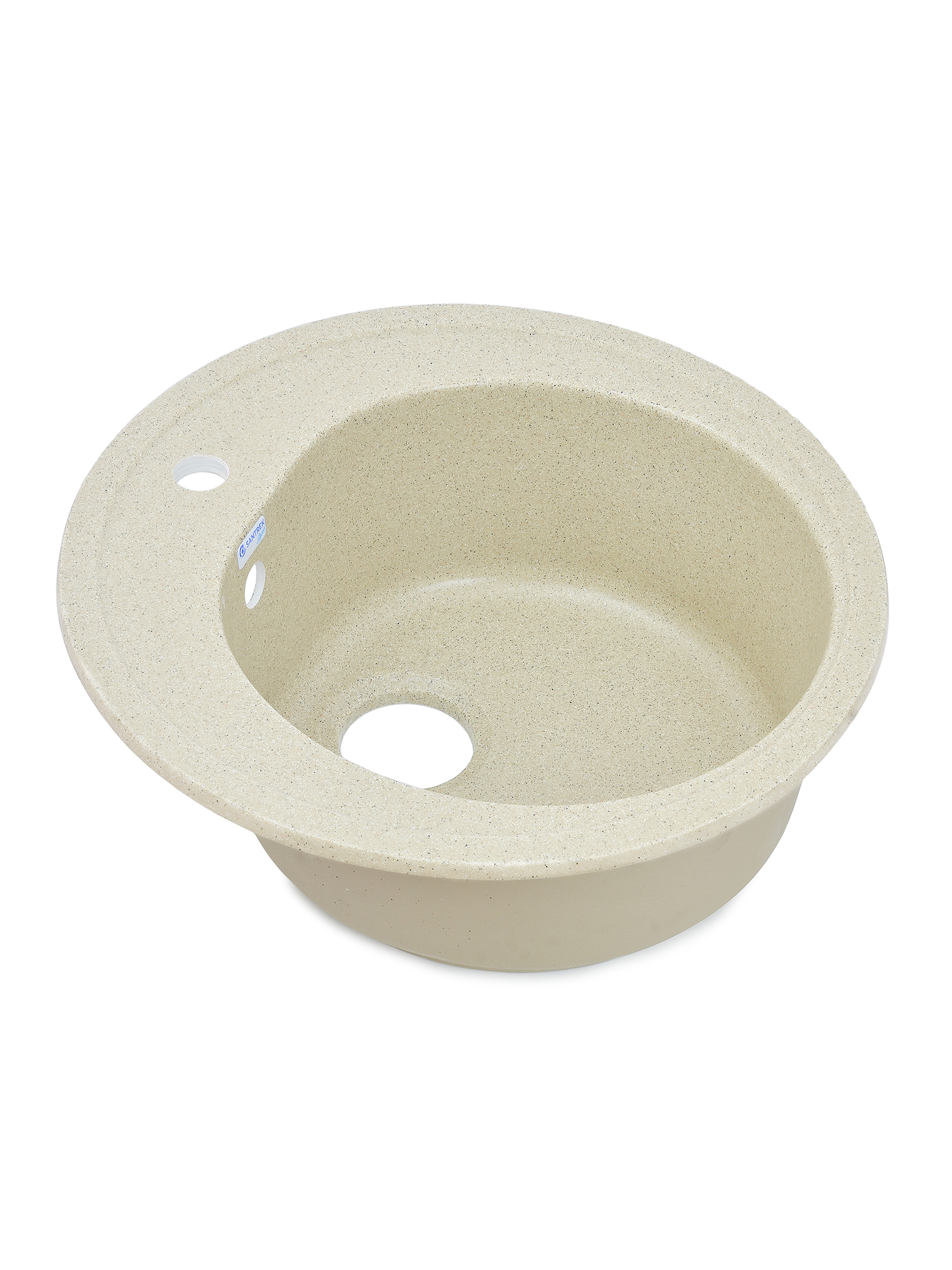 Мойка SANTREK AQUA PRO ROUND SA-R510 D=510 мм, круглая (песок-302) (+сифон)