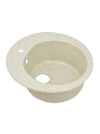 Мойка SANTREK AQUA PRO ROUND SA-R510 D=510 мм, круглая (песок-302) (+сифон)