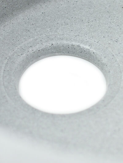 Мойка SANTREK AQUA PRO ROUND SA-R580L чаша + крыло 580*450 мм (серый-310) (+сифон)