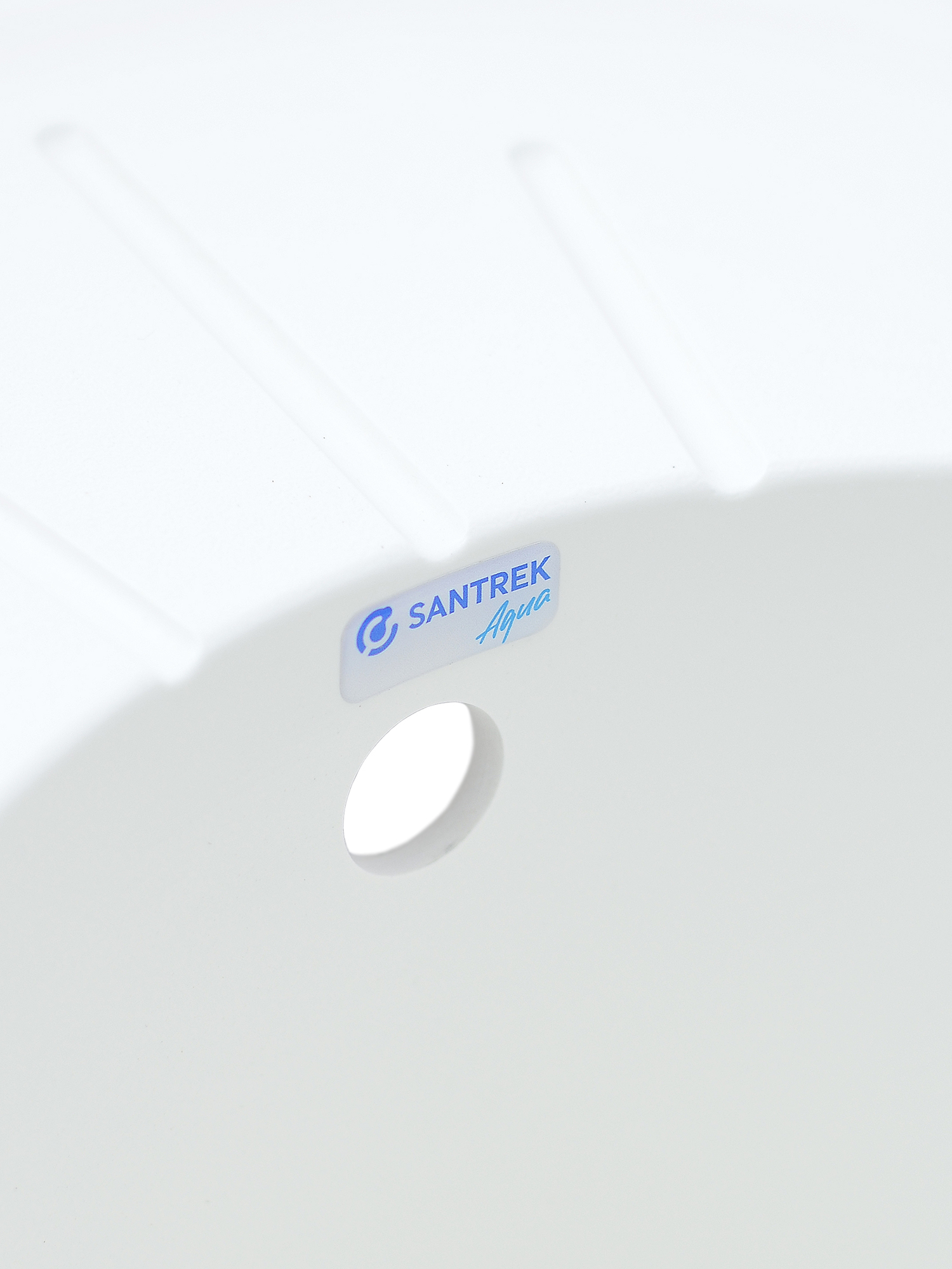 Мойка SANTREK AQUA PRO ROUND SA-R580L чаша + крыло 580*450 мм (иней-321) (+сифон)