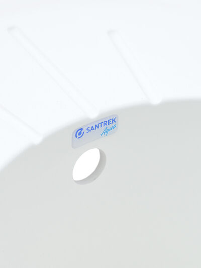 Мойка SANTREK AQUA PRO ROUND SA-R580L чаша + крыло 580*450 мм (иней-321) (+сифон)