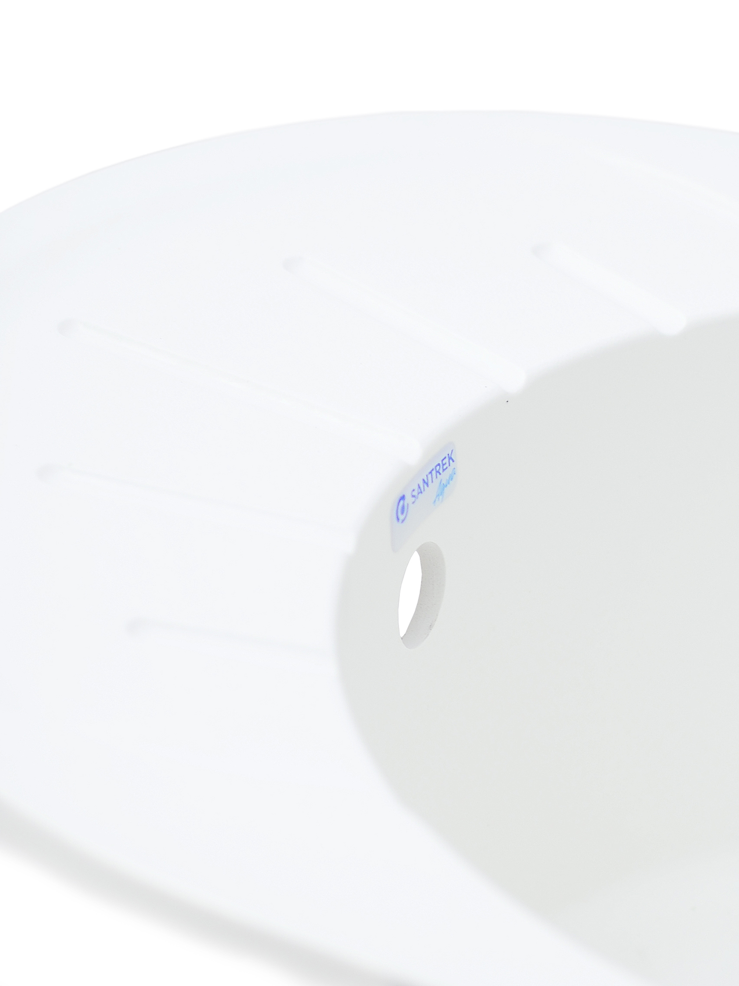 Мойка SANTREK AQUA PRO ROUND SA-R580L чаша + крыло 580*450 мм (иней-321) (+сифон)