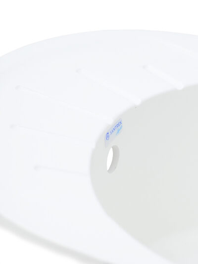 Мойка SANTREK AQUA PRO ROUND SA-R580L чаша + крыло 580*450 мм (иней-321) (+сифон)