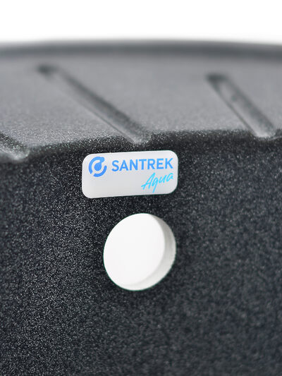 Мойка SANTREK AQUA PRO ROUND SA-R580L чаша + крыло 580*450 мм (графит-309) (+сифон)