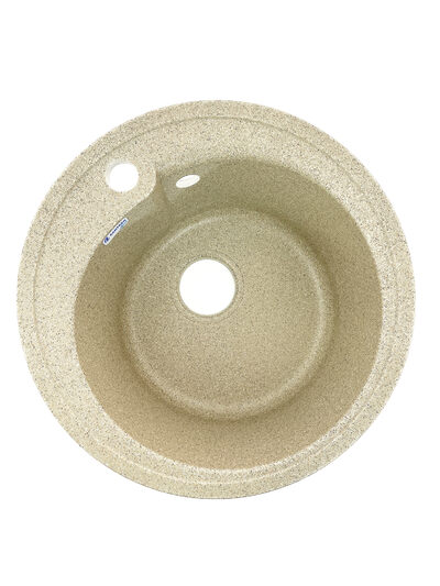 Мойка SANTREK AQUA PRO ROUND SA-R450 D=443 мм, круглая (песок-302) (+сифон)