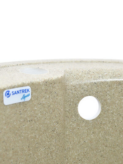 Мойка SANTREK AQUA PRO ROUND SA-R450 D=443 мм, круглая (песок-302) (+сифон)