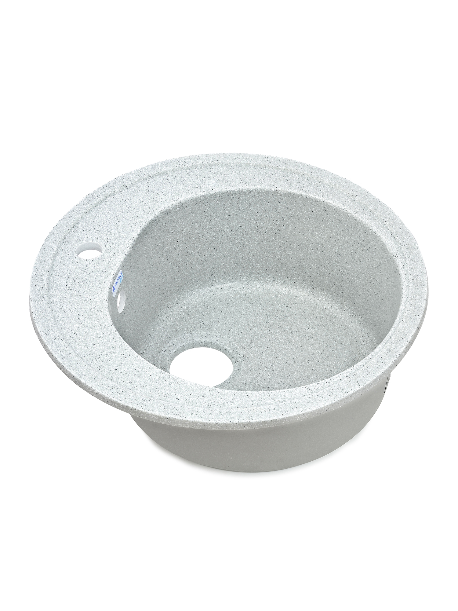 Мойка SANTREK AQUA PRO ROUND SA-R510 D=510 мм, круглая (серый-310) (+сифон)