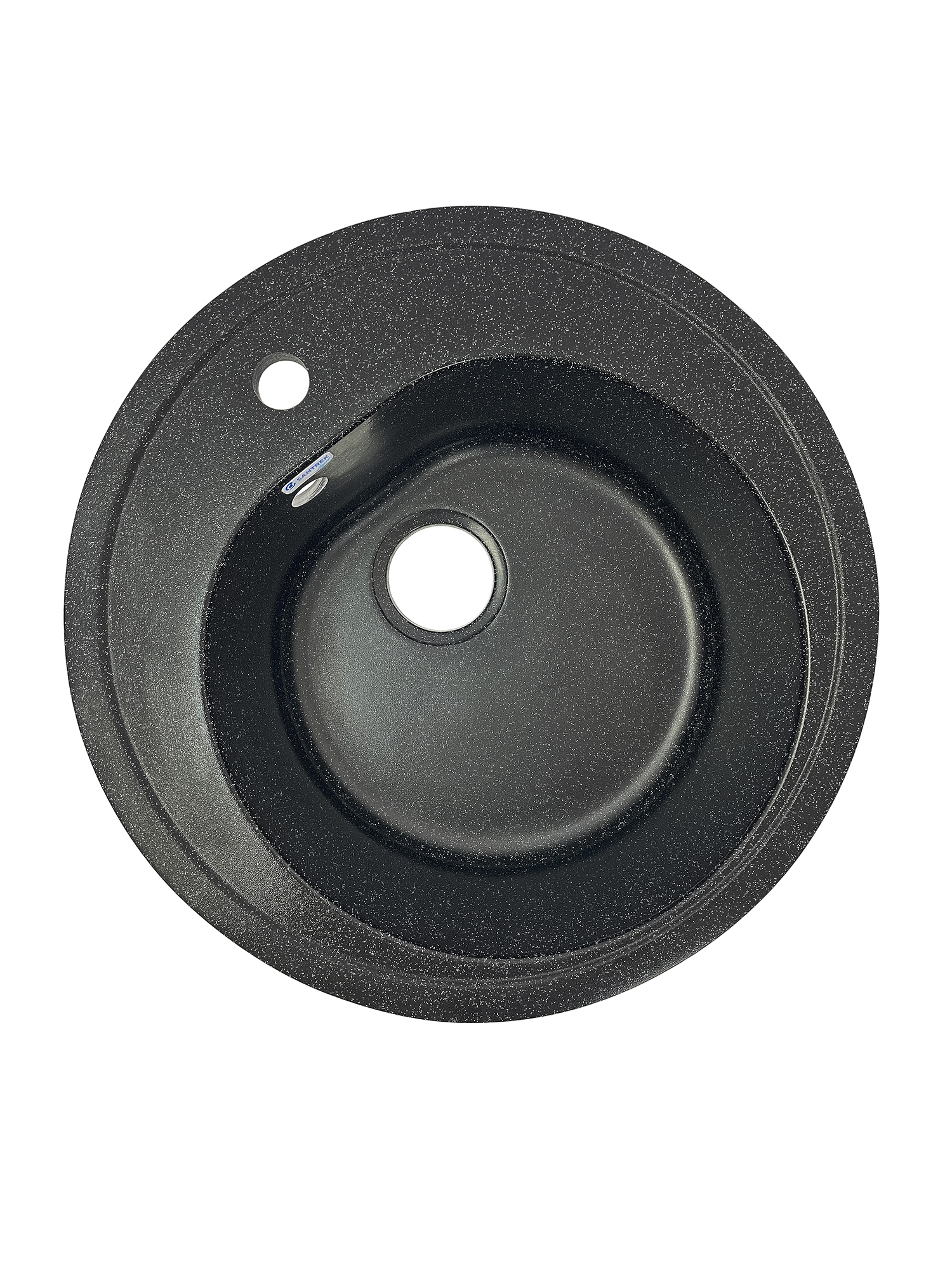Мойка SANTREK AQUA PRO ROUND SA-R510 D=510 мм, круглая (черный-308) (+сифон)
