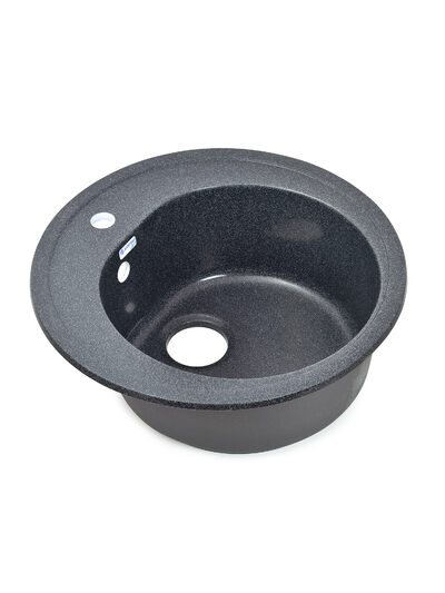 Мойка SANTREK AQUA PRO ROUND SA-R510 D=510 мм, круглая (графит-309) (+сифон)