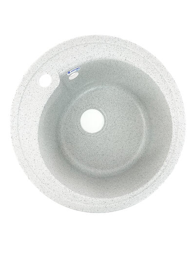 Мойка SANTREK AQUA PRO ROUND SA-R450 D=443 мм, круглая (серый-310) (+сифон)