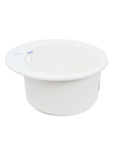 Мойка SANTREK AQUA PRO ROUND SA-R450 D=443 мм, круглая (иней-321) (+сифон)