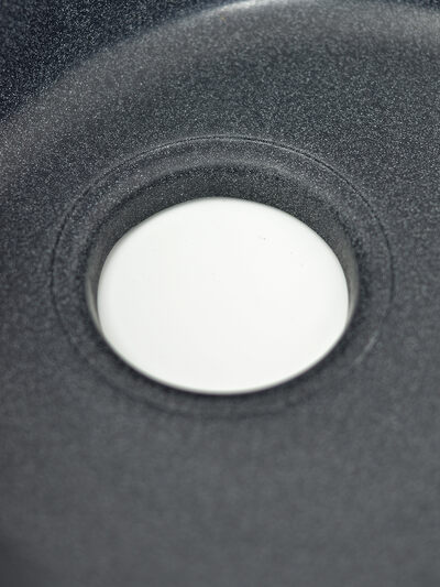 Мойка SANTREK AQUA PRO ROUND SA-R450 D=443 мм, круглая (графит-309) (+сифон)