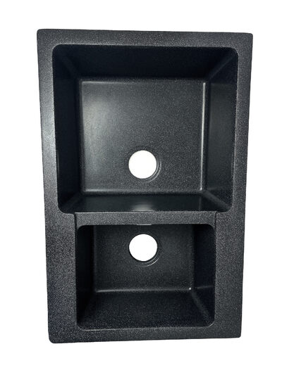 Мойка SANTREK AQUA PRO BOXY SA-B780K 2 чаши 780*510 мм (черный-308) (без сифона)