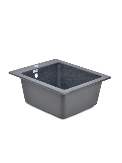 Мойка SANTREK AQUA PRO BOXY SA-B505 1 чаша 427*505 мм (графит-309) (+сифон)