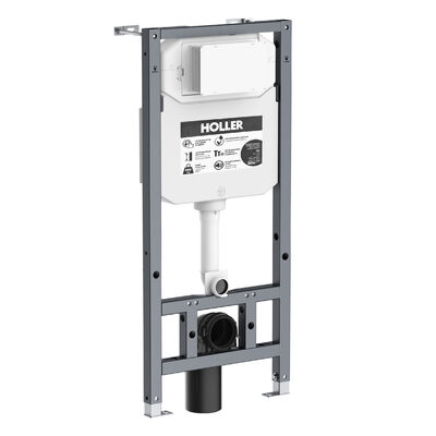 Инсталляция HOLLER   K133-A04 PNEUMATICS (500*120*1120мм), (3/6л, WDI)  (комплект 2 в 1)  + Клавиша смыва K5235 (236*152*28мм) хром (+звукоизол плита)