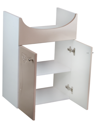 Подстолье SANTREK HOME "Глория-60" (капучино) 2 двери под умыв. "Эрика - 61" 600х800х290