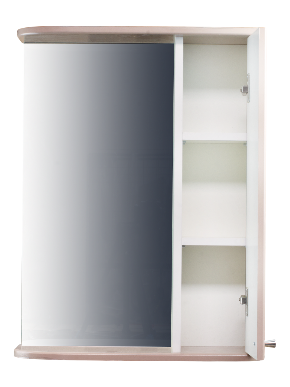 Зеркало-шкаф SANTREK HOME "Глория 50" правый (капучино) 525*705*180