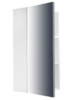 Шкаф навесной SANTREK HOME "СТИЛЬ NEW-40" (зеркальный)  белый 400х750х220